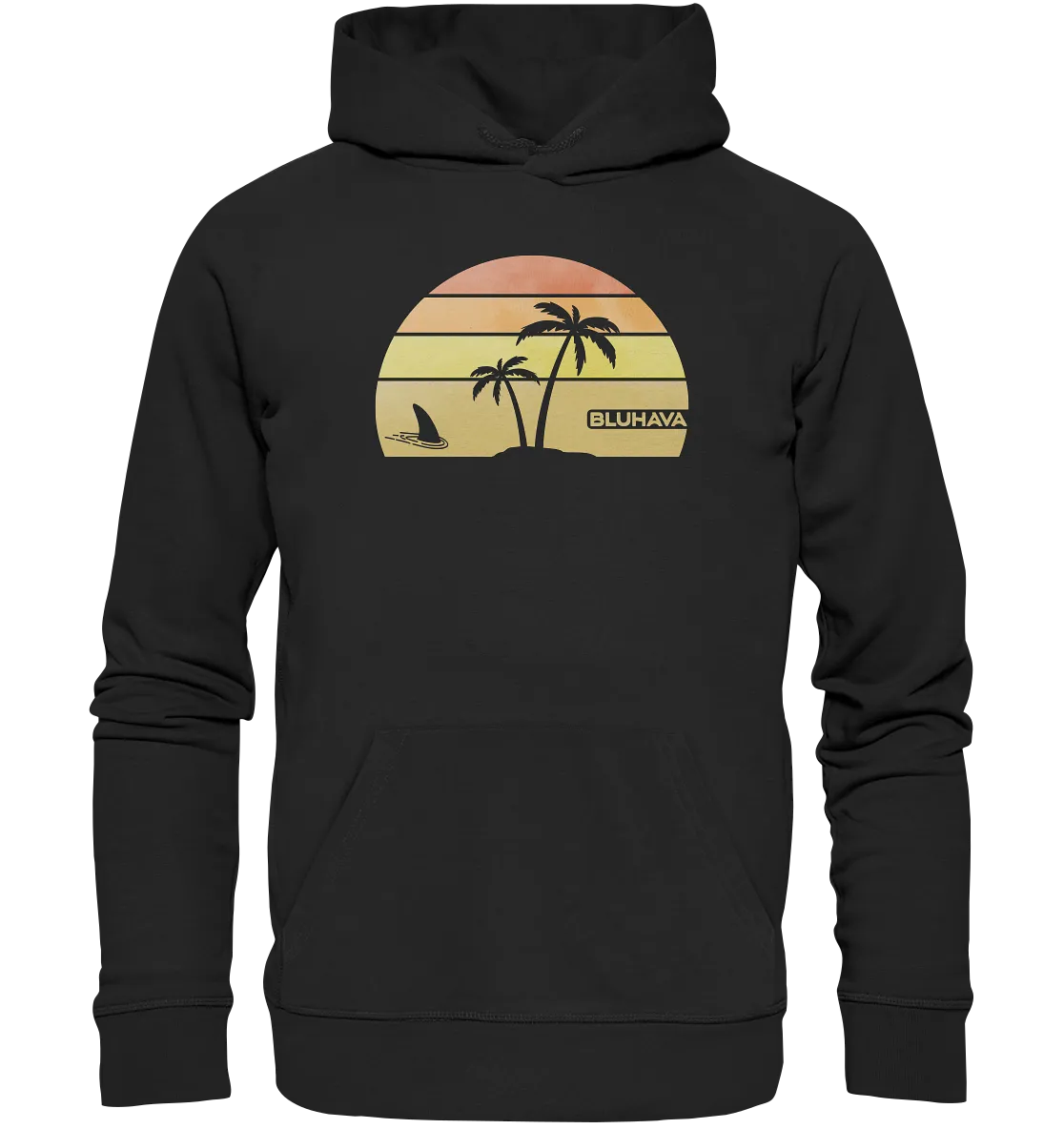 "Sunset Shark Place" - Unisex Premium Organic Hoodie