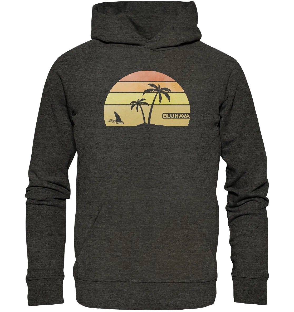 "Sunset Shark Place" - Unisex Premium Organic Hoodie