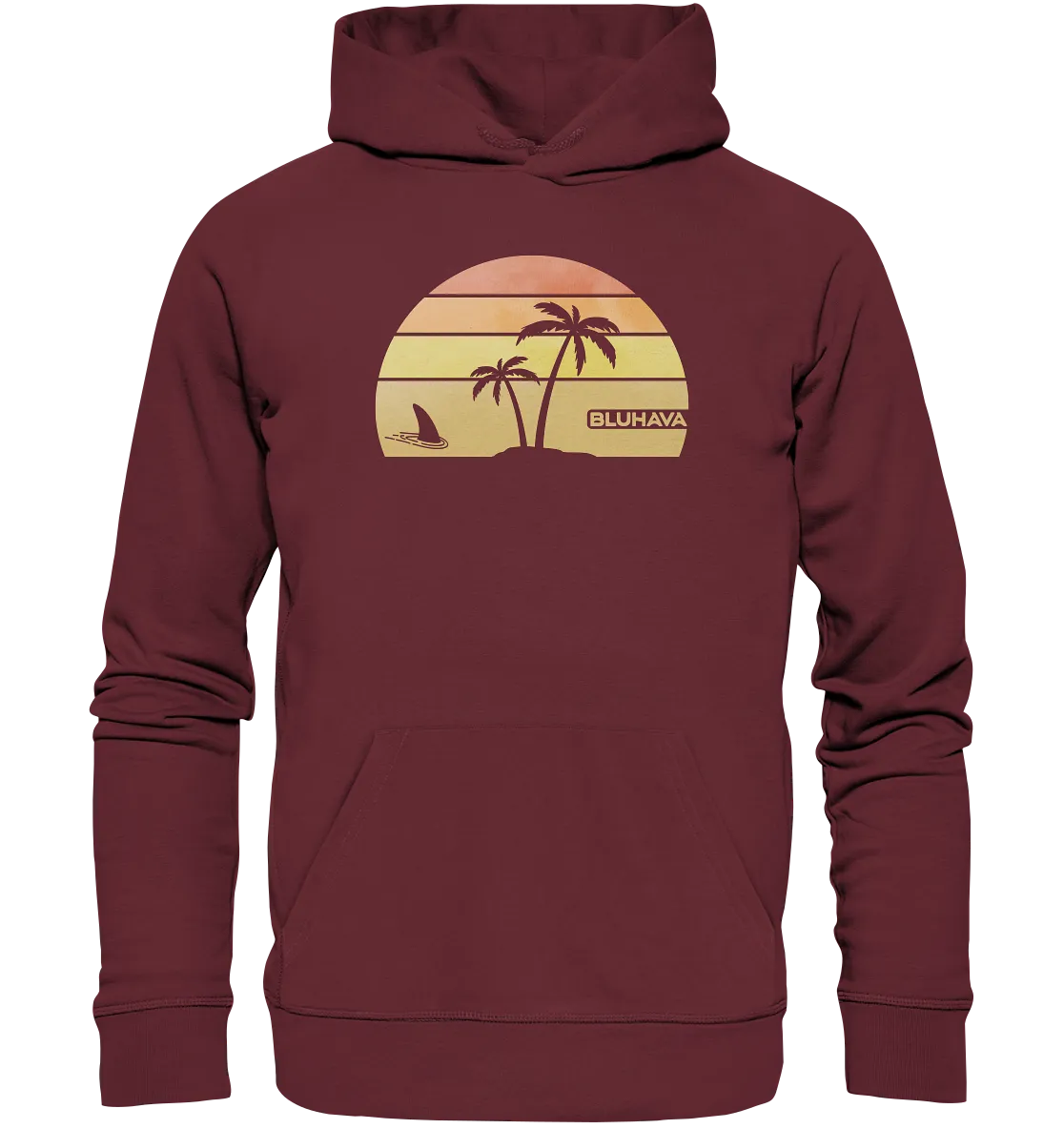 "Sunset Shark Place" - Unisex Premium Organic Hoodie