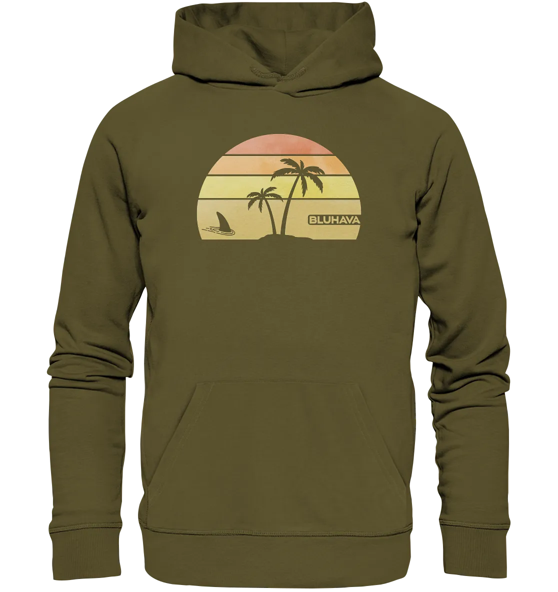 "Sunset Shark Place" - Unisex Premium Organic Hoodie