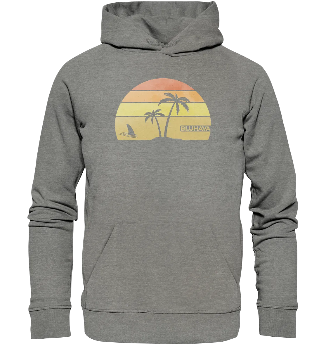 "Sunset Shark Place" - Unisex Premium Organic Hoodie