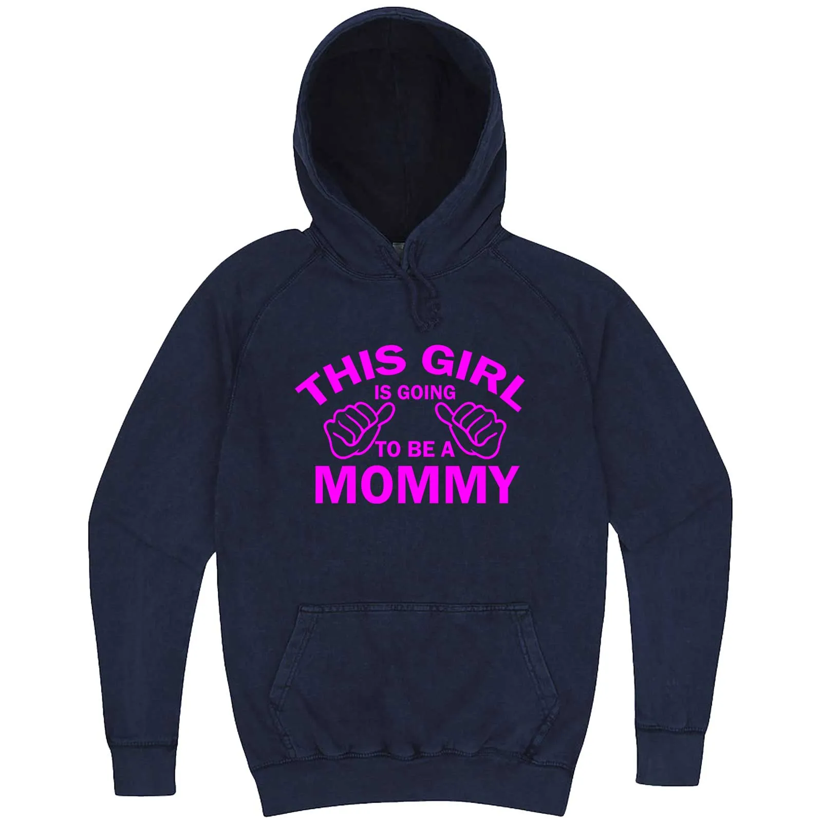 "This Girl is Going to Be a Mommy, Pink Text" hoodie