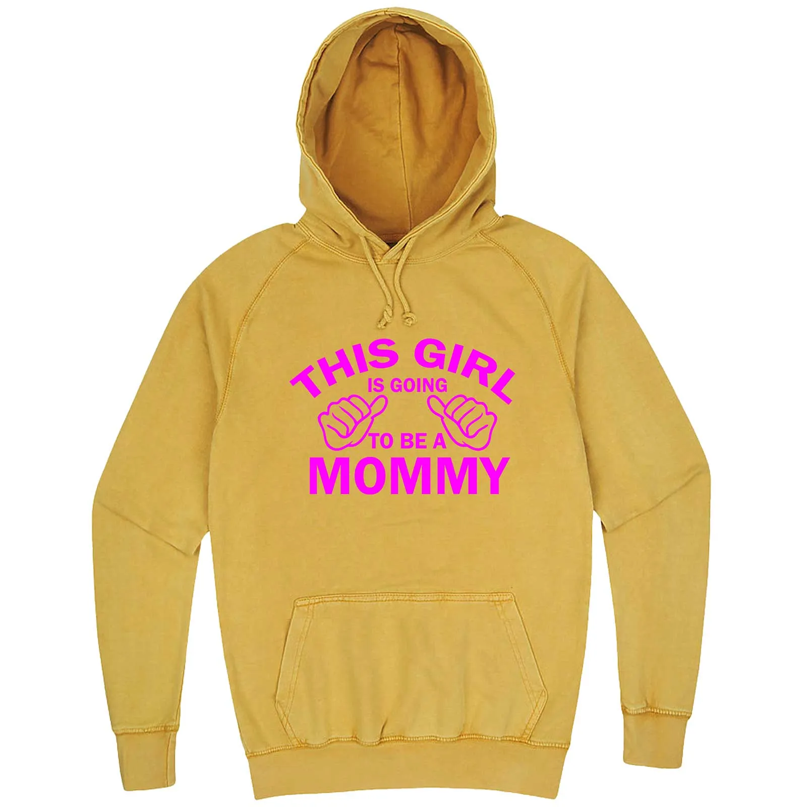 "This Girl is Going to Be a Mommy, Pink Text" hoodie