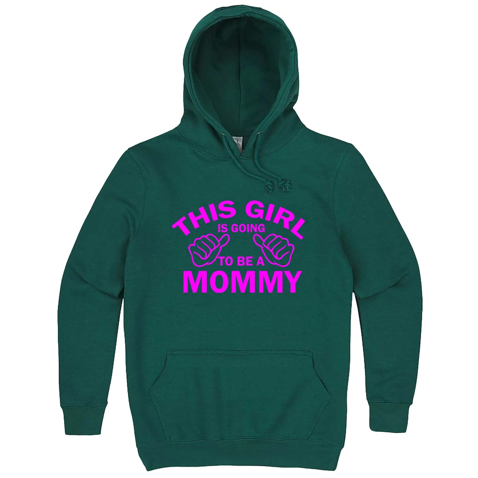 "This Girl is Going to Be a Mommy, Pink Text" hoodie