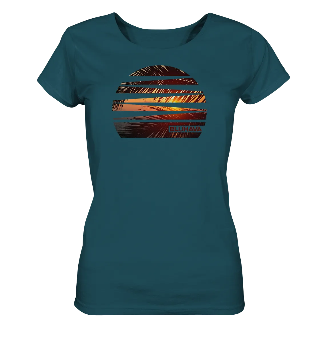 "Tropical Sunset" - Damen Premium Organic Shirt