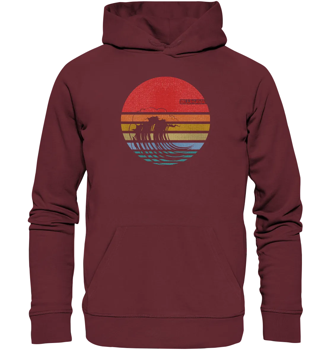 "Vintage Wave" - Unisex Premium Organic Hoodie