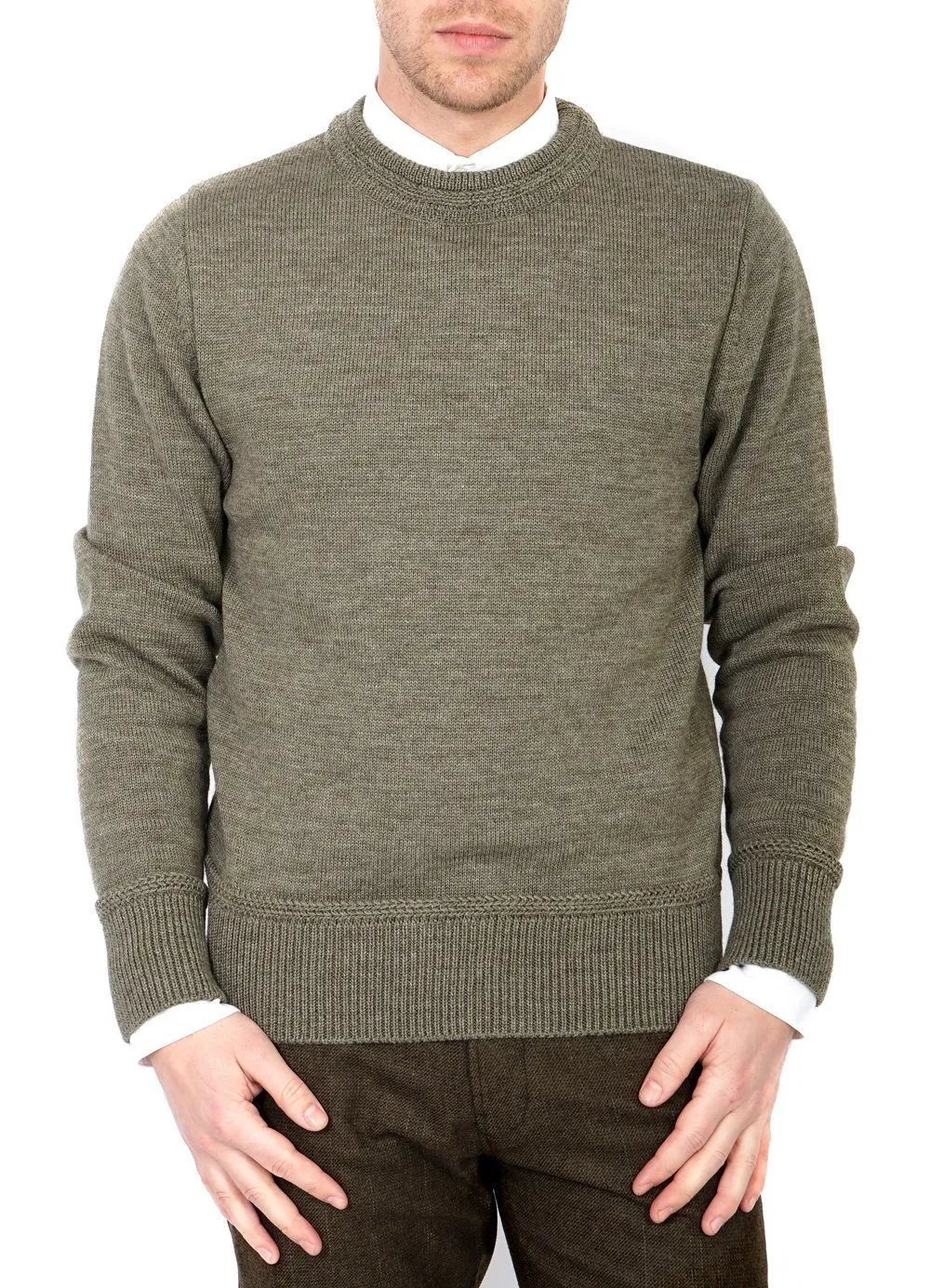 RAGNAR | Knitted Wool Sweater | Hunter