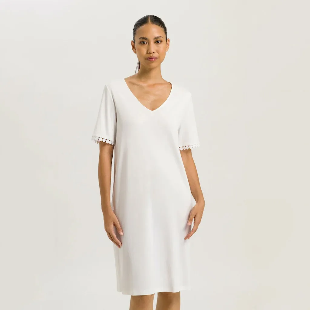 Rosa Off White Short Sleeve Nightdress