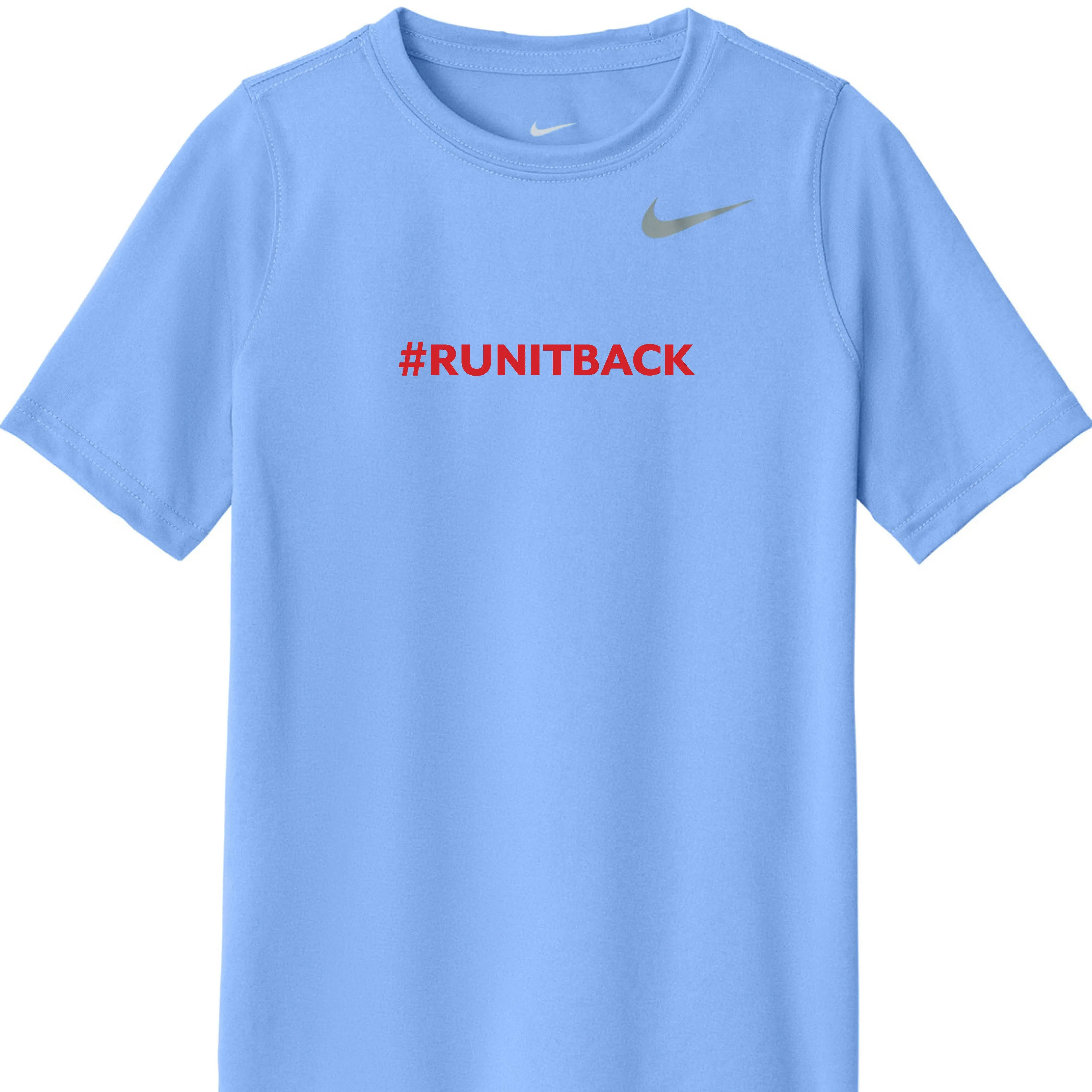 #RUNITBACK Nike Valor Blue Youth Tee