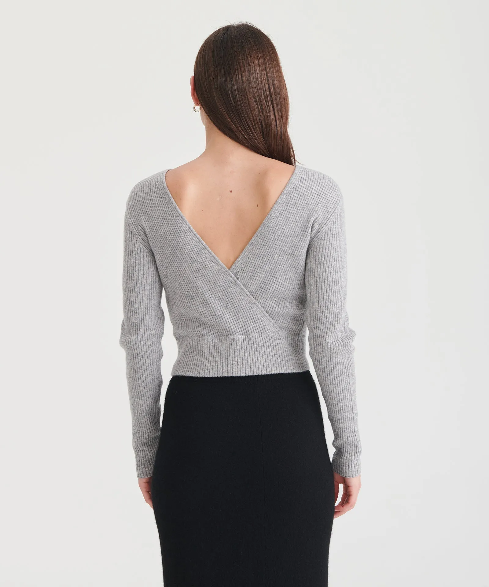 Signature Cashmere Crossover Sweater