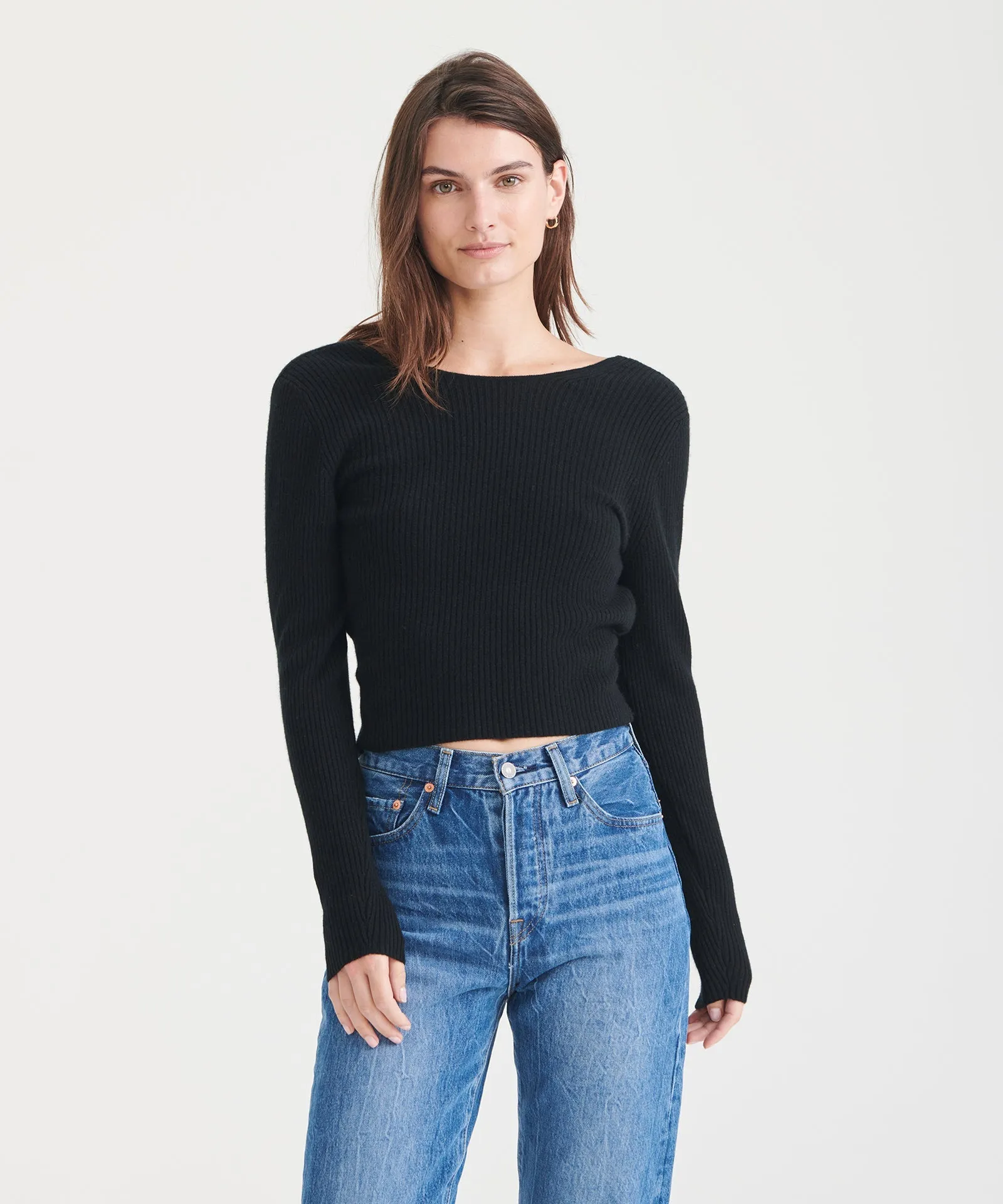 Signature Cashmere Crossover Sweater