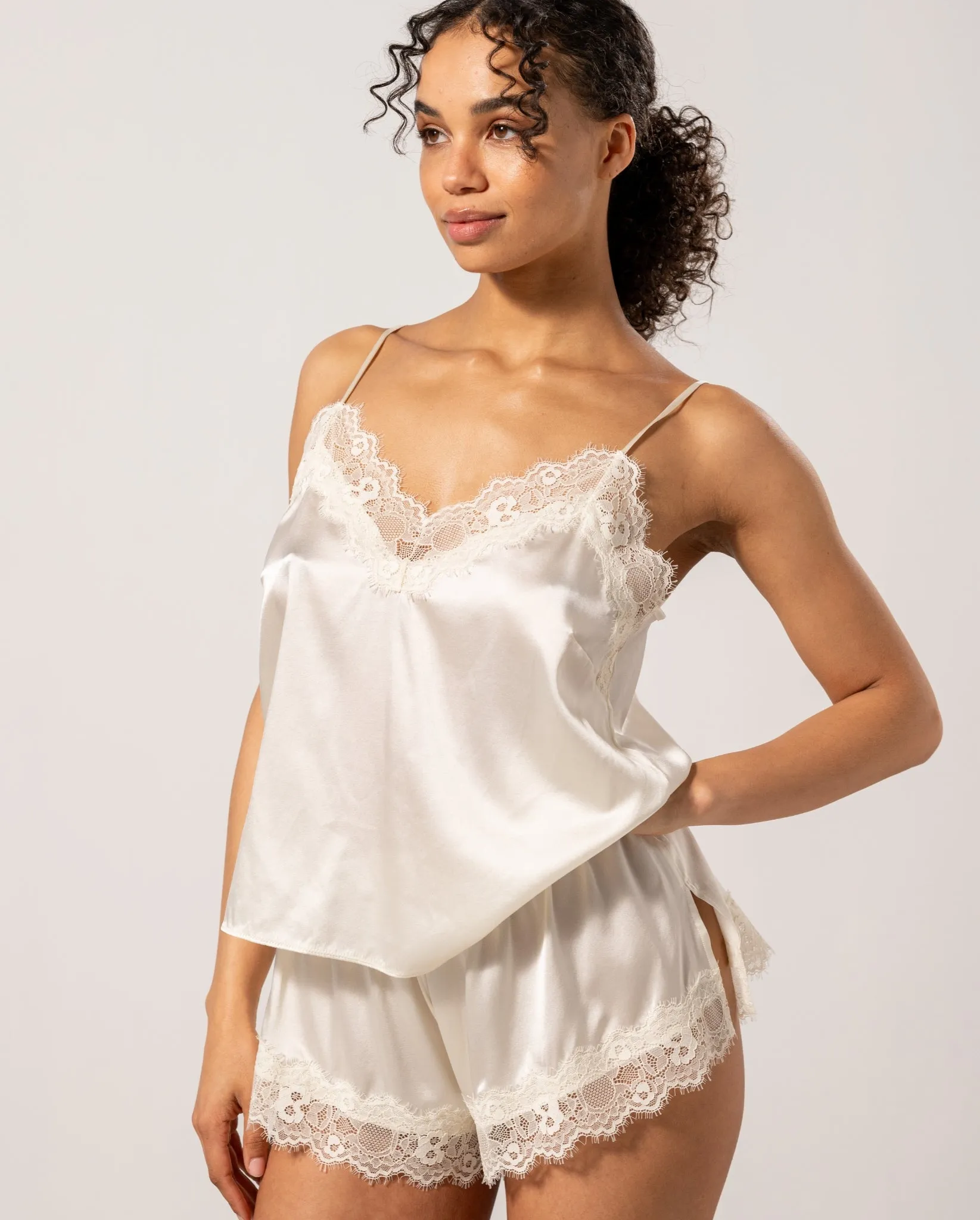 Silk Lace Camisole Cream