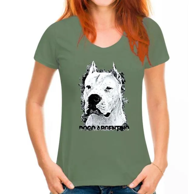 Simple Style Short Sleeve Cotton T Shirts Man Clothing Dogo Argentino Cool T-Shirts Designs Best Selling Men