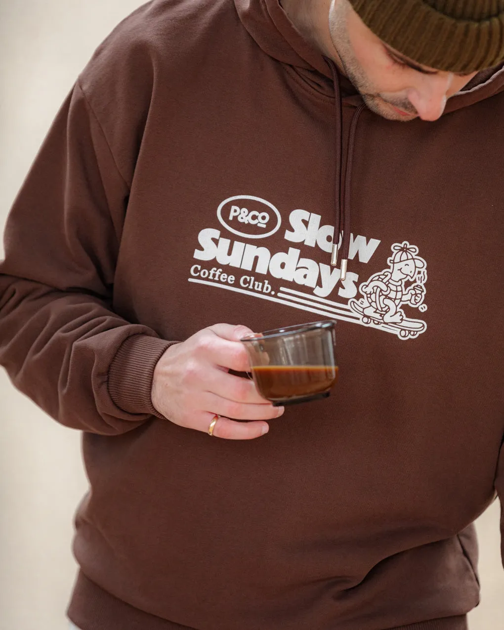 Slow Sundays Hoodie - Brown