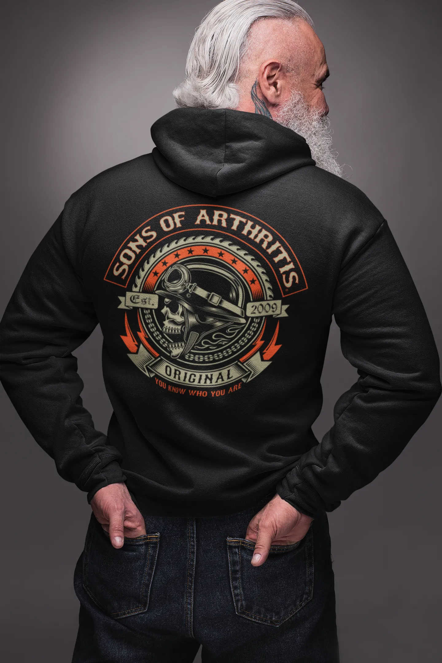 Sons of Arthritis SCREAMER Zippered Hoodie