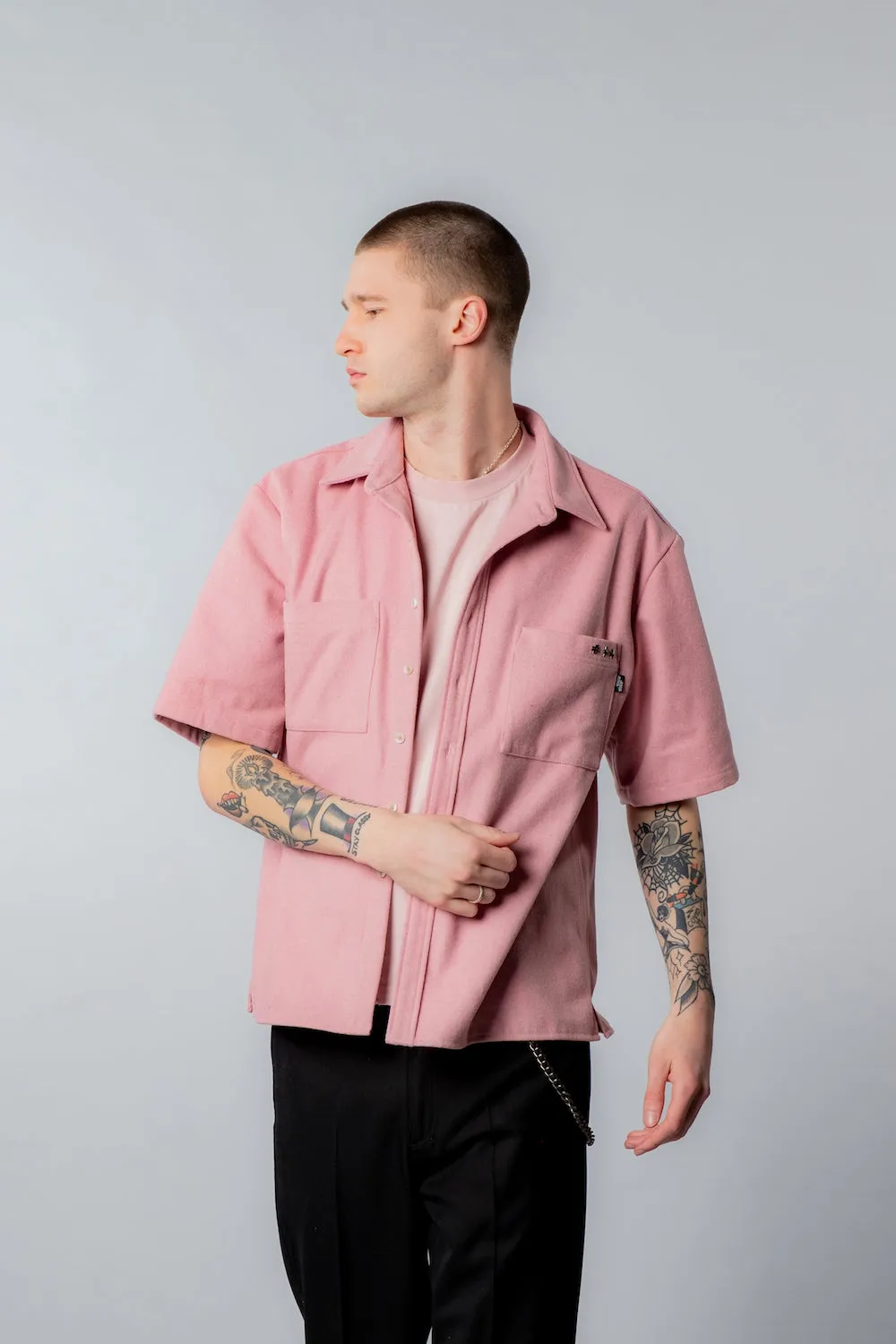 SS Over Shirt | Pink