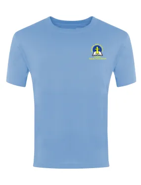 St Bede's Catholic Primary School - Washington Sky Blue P.E. T-Shirt