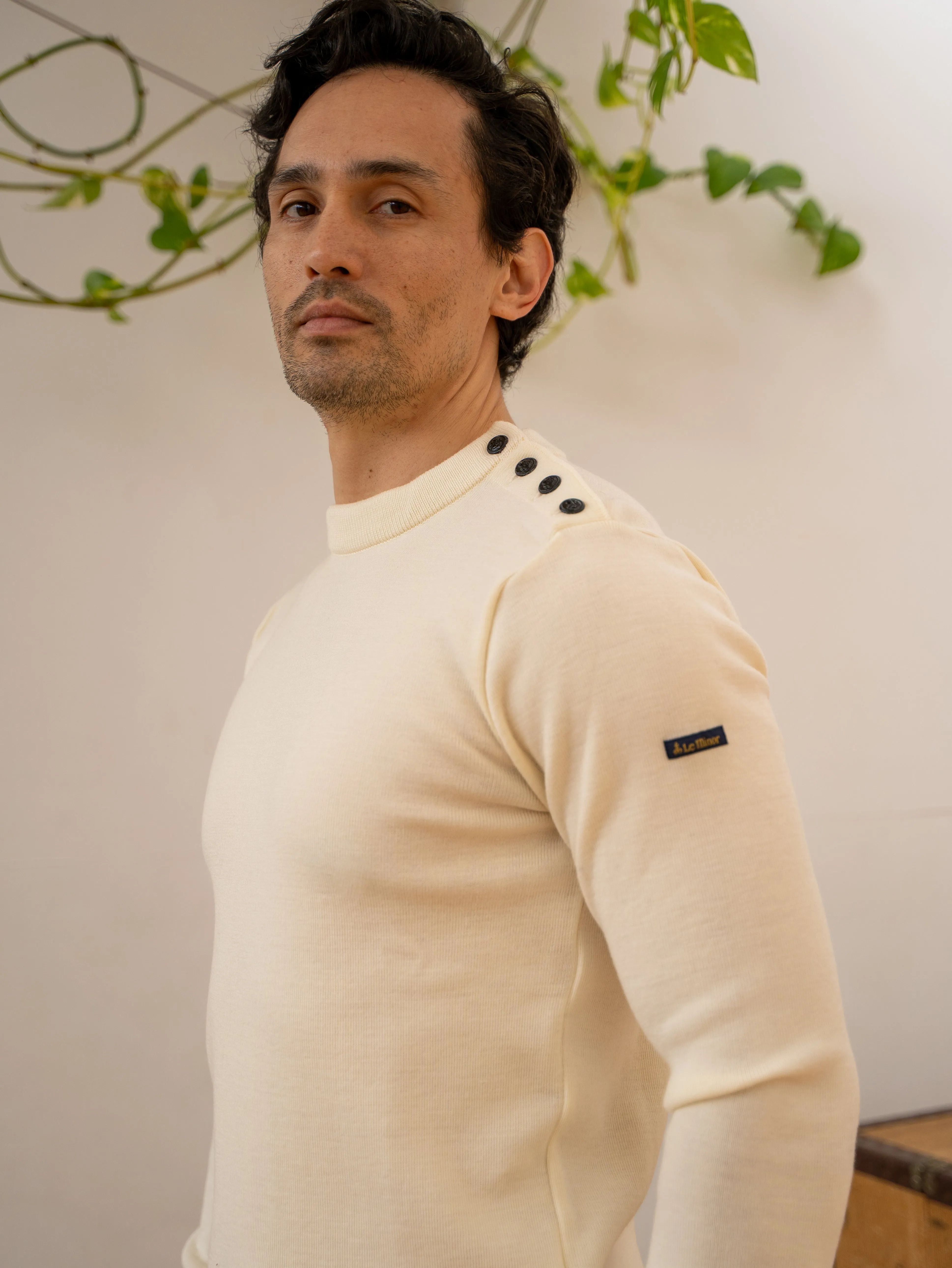 Sweater Merino Man - Natural