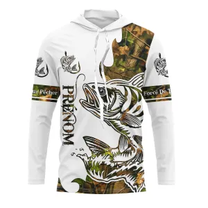 T-shirt Sweater Tatouage Camouflage Pêche De La Perche, Cadeau Personnalisé Pêcheur - CT09012228