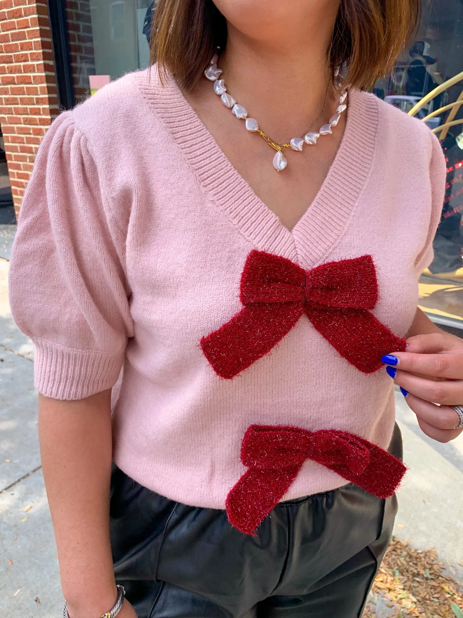 Tie It Up In A Bow Sweater Top