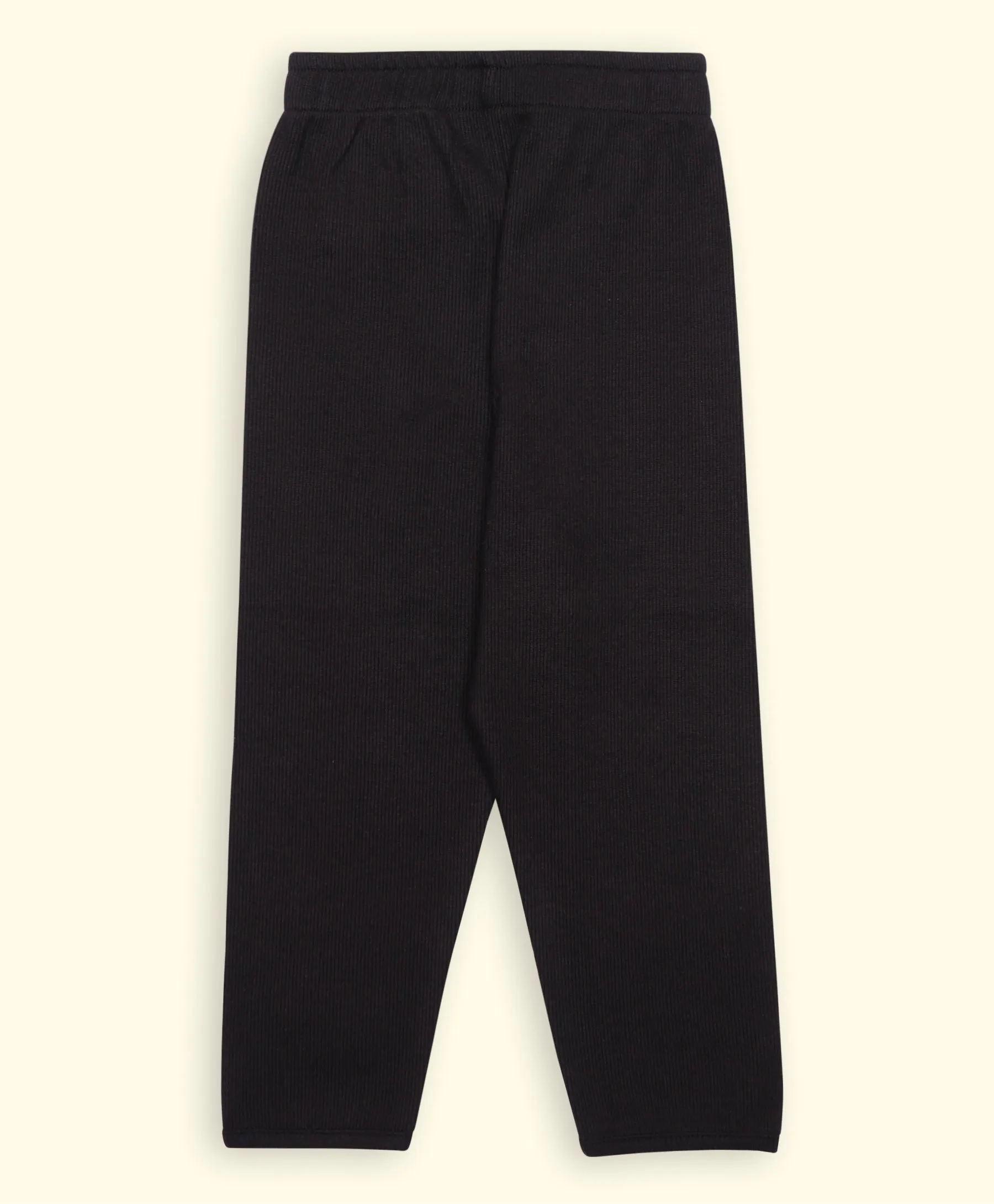 Ventra Black Solid stretch Nightwear