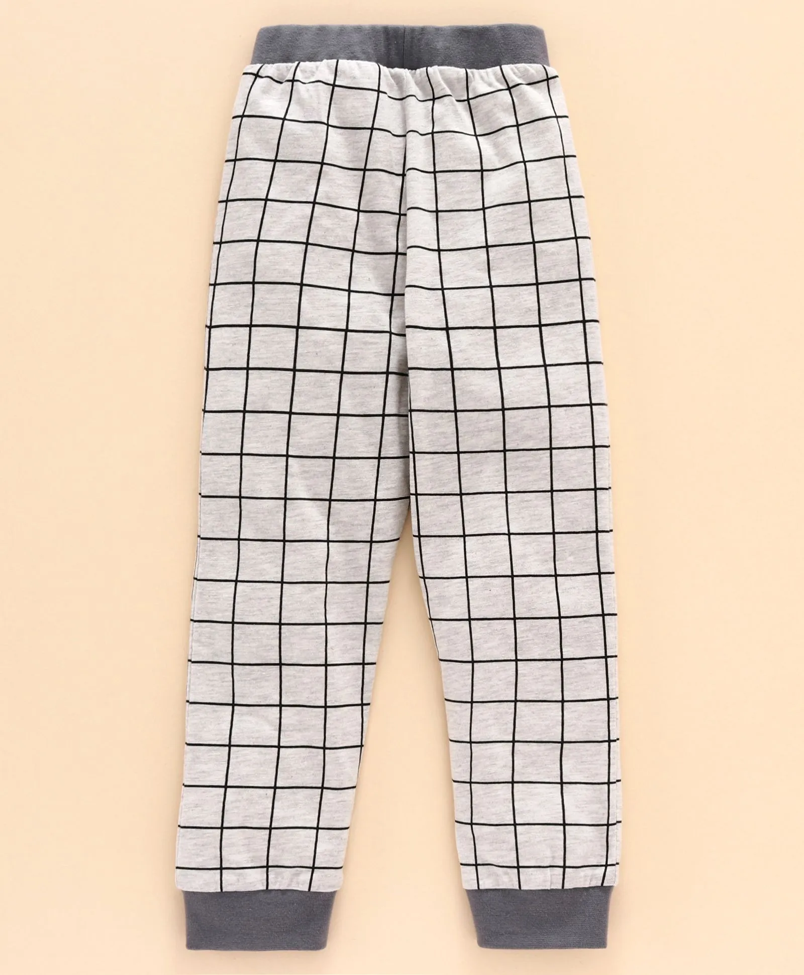 Ventra Boys Star  Checkered Grey Nightwear