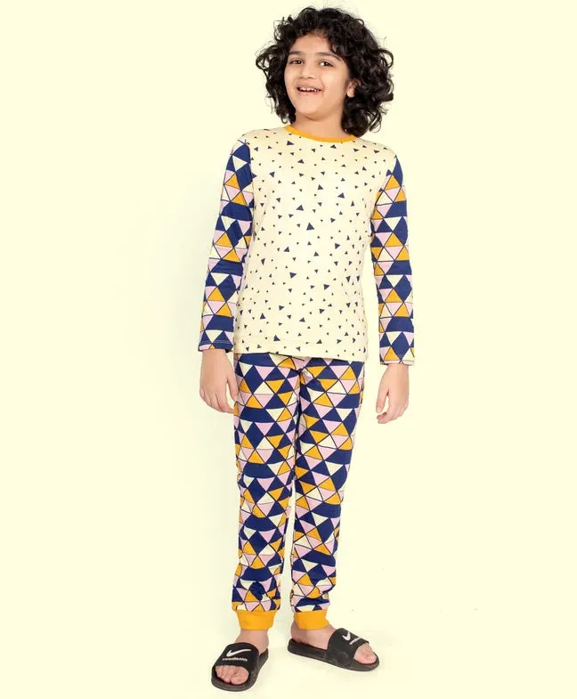 Ventra Boys Triangle Yellow Nightwear