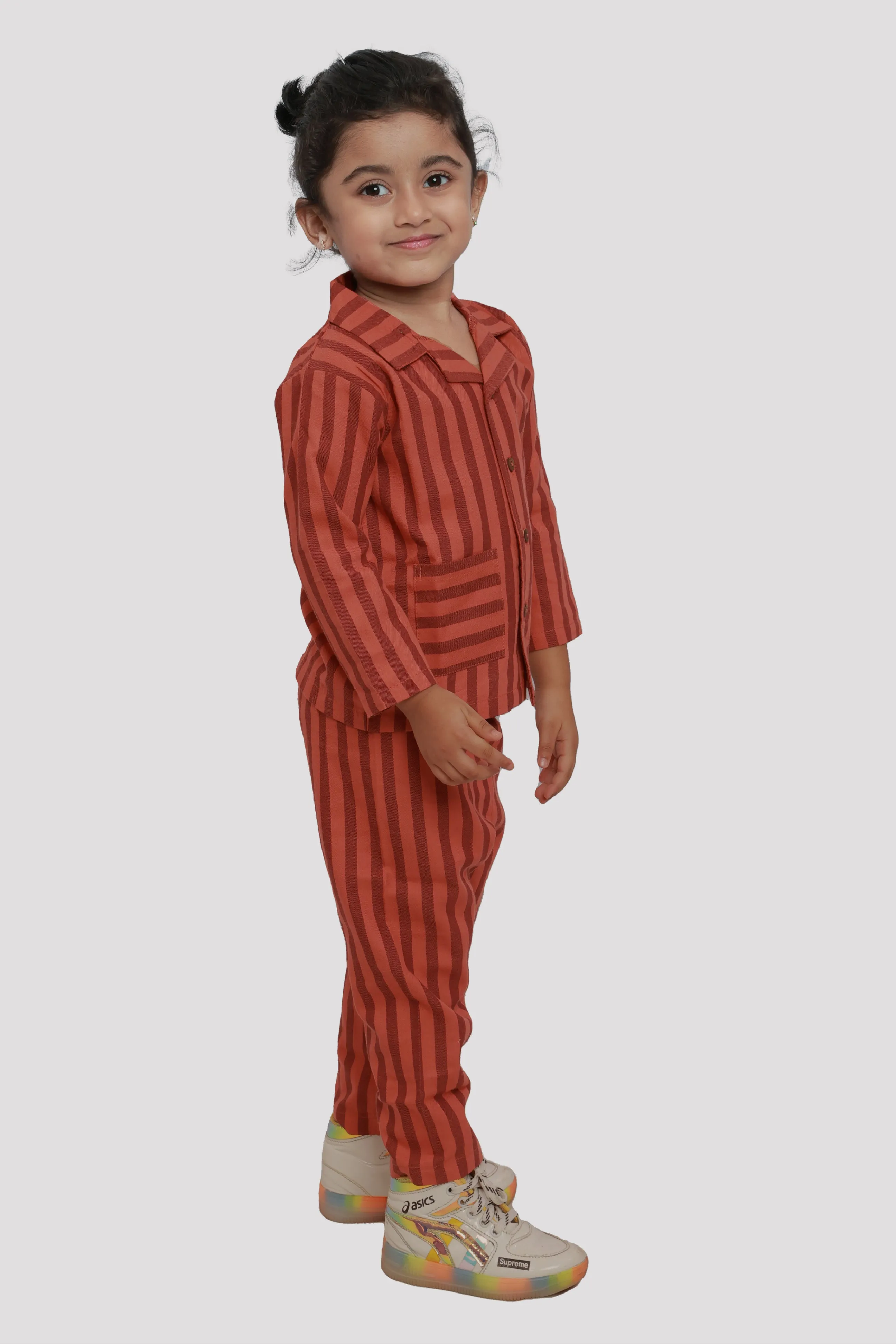 Ventra Brown Stripe Nightwear