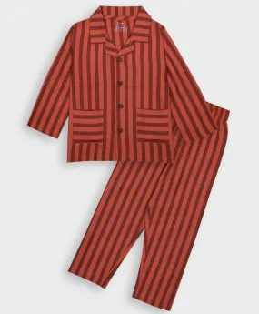 Ventra Brown Stripe Nightwear