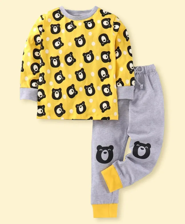 Ventra Girls Bear Yellow Nightwear