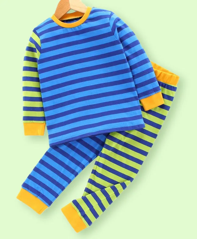 Ventra Green Stripes Nightwear