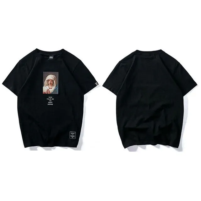 Immaculate Conception Virgin Mary Graphic T-Shirt in Premium Quality Cotton