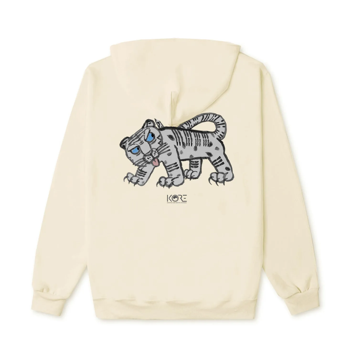 WHITE TIGER HOODIE (CREAM)