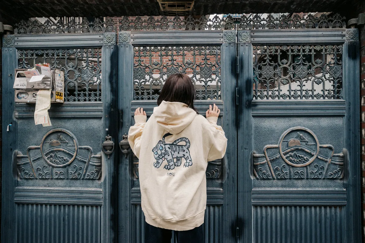 WHITE TIGER HOODIE (CREAM)