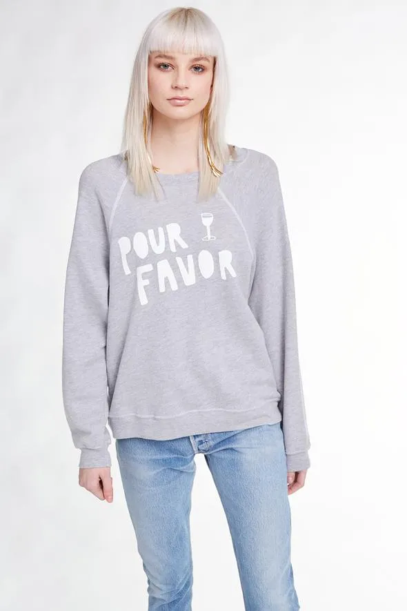 Wildfox Pour Favor Sommers Sweater Heather