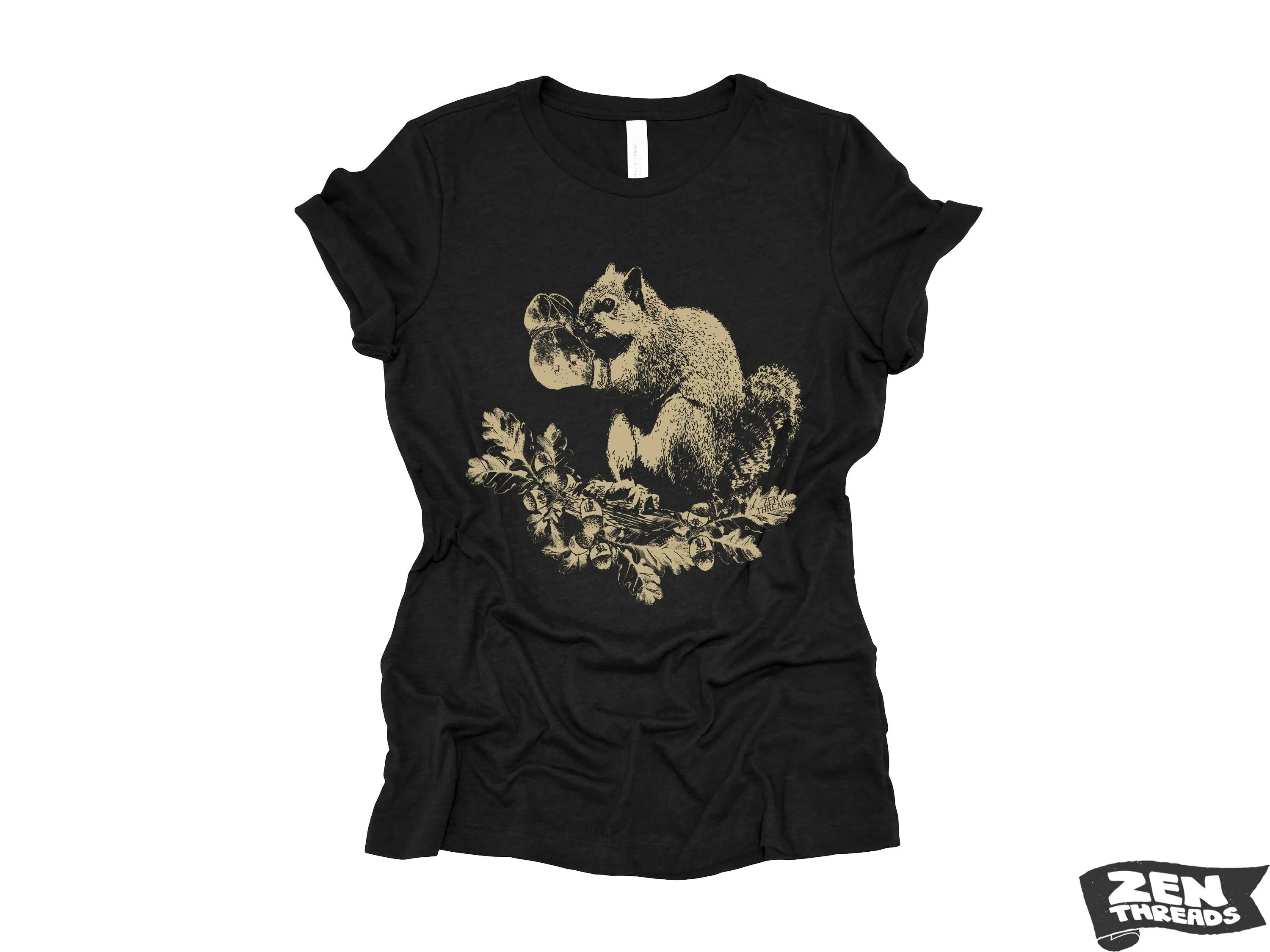 Women's Boxing Squirrel Shirt - Boyfriend Tee | Relaxed Fit Jersey T-Shirt