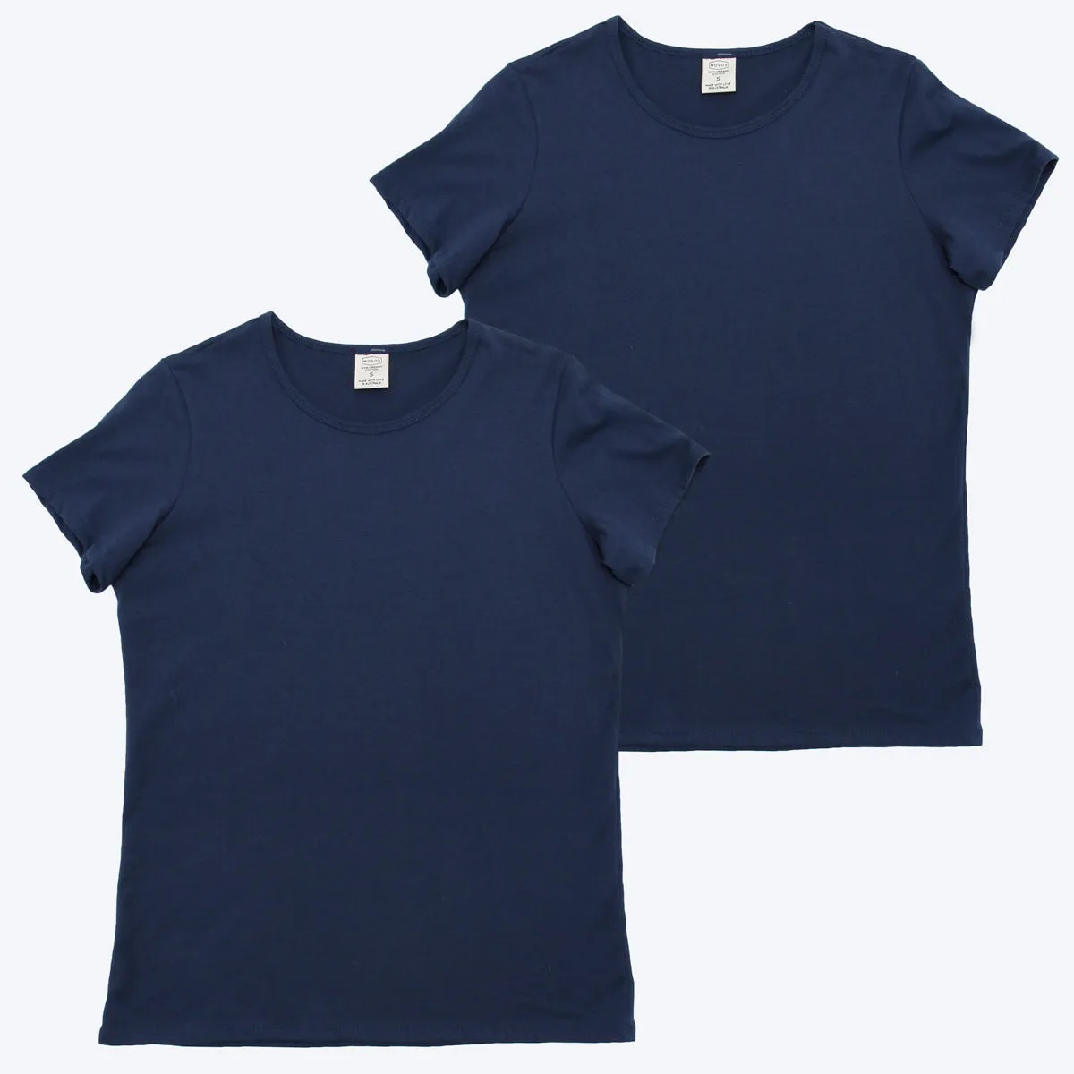 Women's Organic Crew T-shirt 2 Pack - Navy