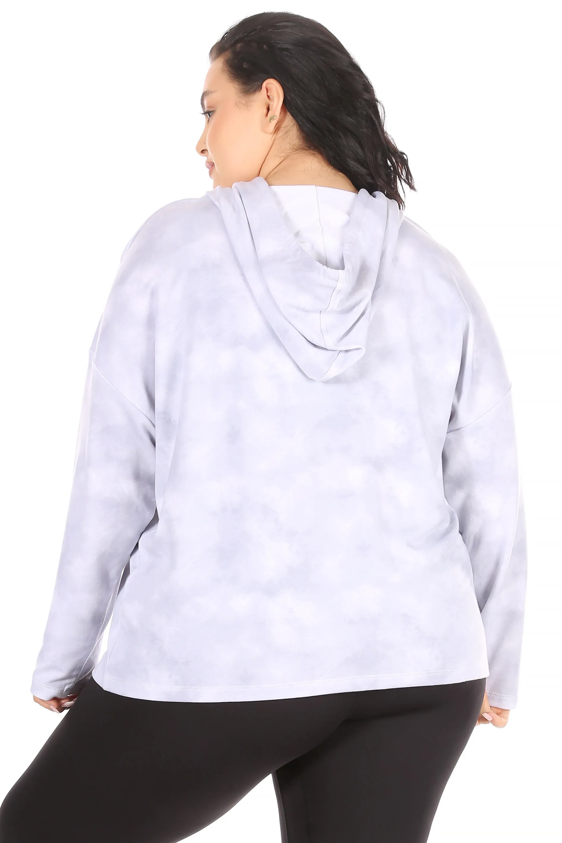 Women's "TAKE IT EASY" Plus Size Long Sleeve Pullover Fashion Hoodie