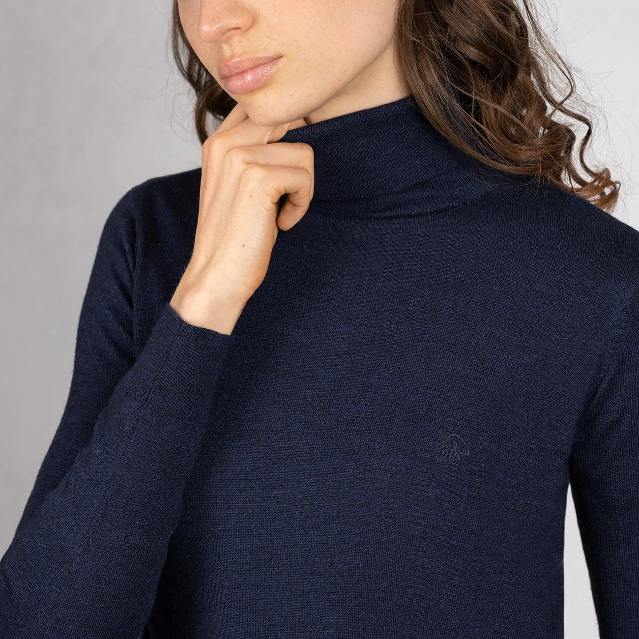 Wool Pullover Light Turtleneck Women