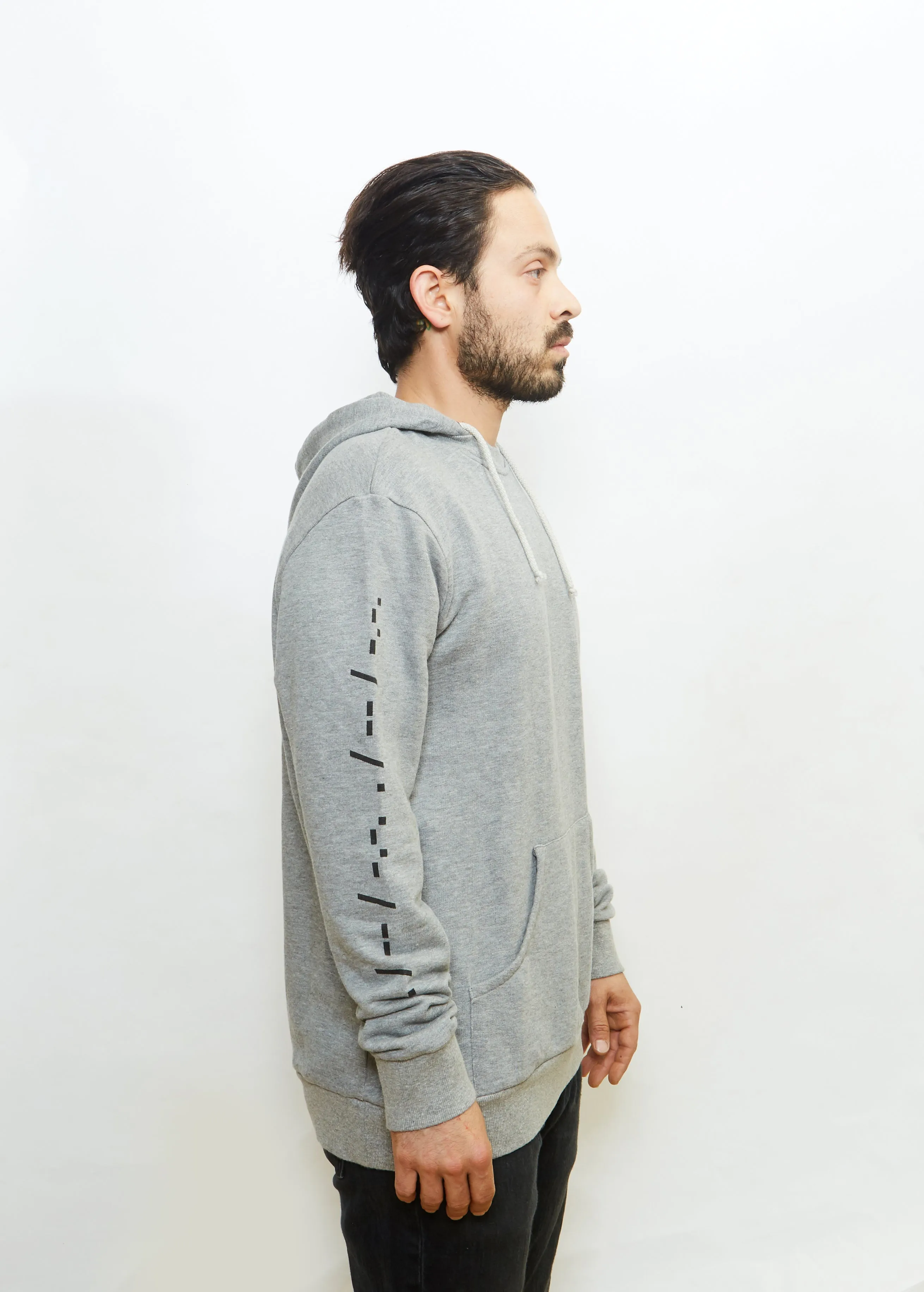 Word Mark Hoodie Heather Gray