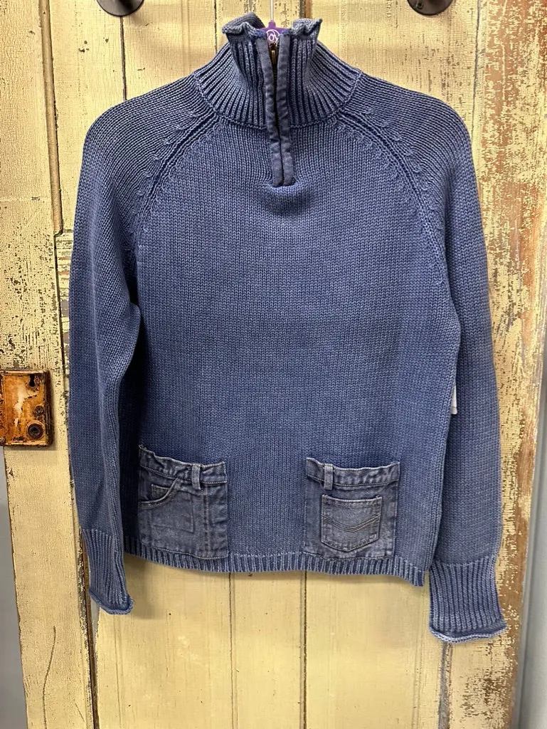 Zip Neck Pocket Pullover